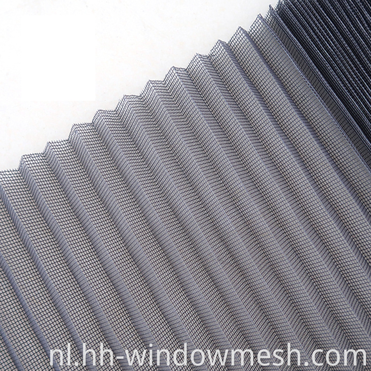 Glasvezel geplooid insectenscherm voor vensterdeuren Polyester mugscherm gaas